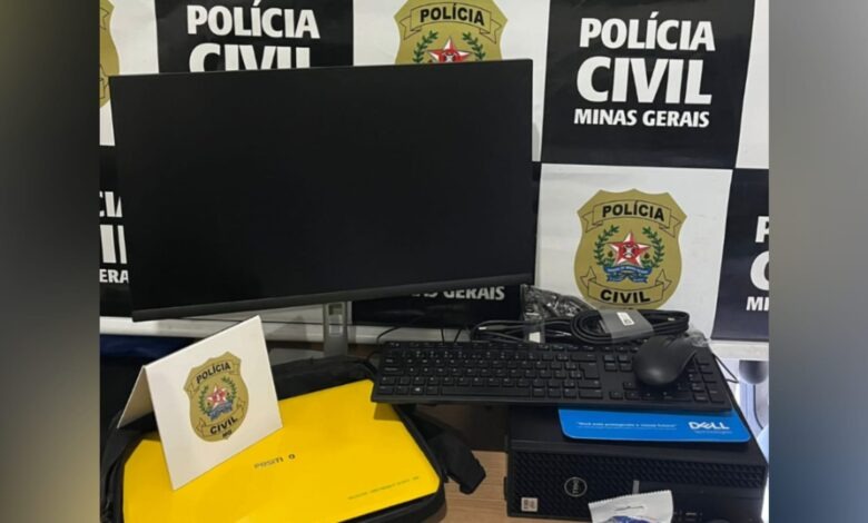 Ouro Preto: Suspeita de roubar escola em Rodrigo Silva é presa e parte dos materiais são recuperados. Materiais apreendidos.
