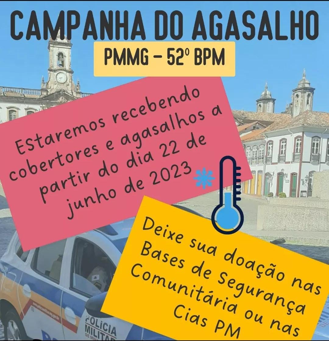 Policia Militar realiza campanha do agasalho