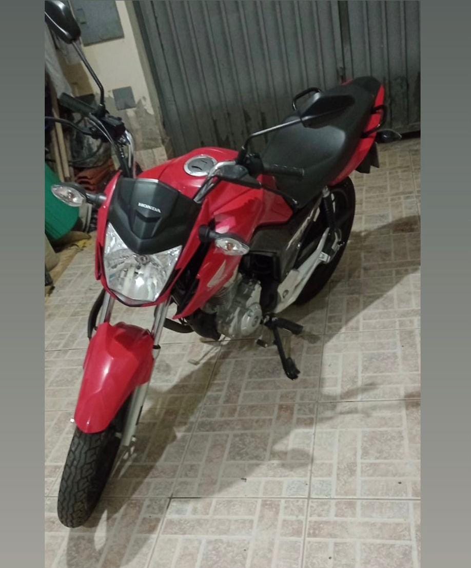 Moto Fan 160 é roubada no bairro Bela Vista. foto da moto