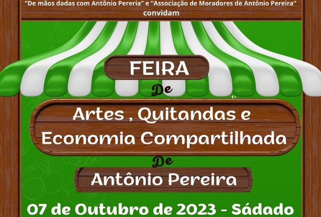 Evento gratuito promove convivência, acolhimento e geração de renda para a comunidade do distrito. Foto do banner do evento.