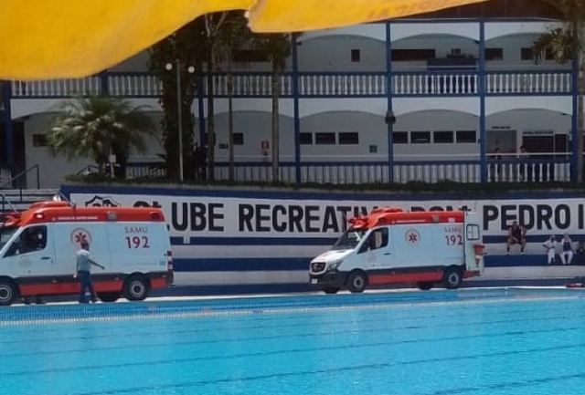 Autorgamis José Rodrigues, o “Zezé Corretor”, não resistiu ao mal súbito e faleceu no Clube Dom Pedro II. Foto do local onde teve o infarto,