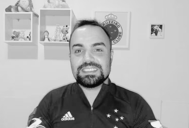Jornalista e ex-diretor da torcida organizada do Cruzeiro foi baleado em via pública por um homem com passagens por crimes. Foto de Diego.