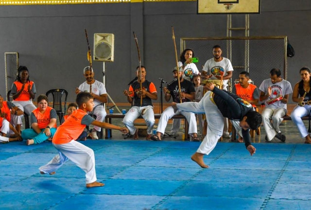 Evento promovido pela Prefeitura valoriza a cultura e o esporte no município. Momentos na hora do evento.