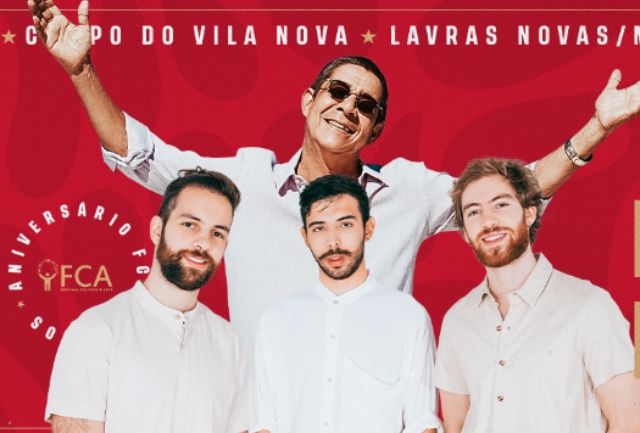 O sambista é a atração principal do evento que celebra os 17 anos da FCA e oferece open bar de qualidade. Imagem do evento.