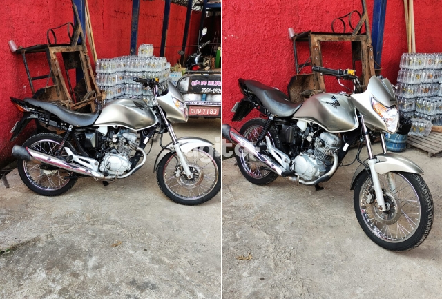 Dono da motocicleta pede ajuda para recuperar seu veículo que foi levado por dois jovens sem capacete.