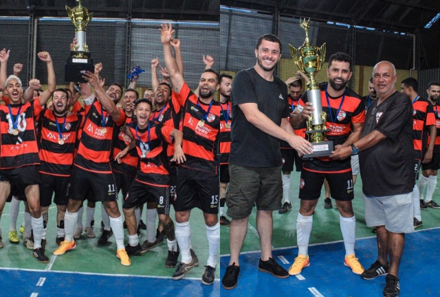 Equipe vence Besiktas por 6 x 2 na final do torneio de futsal adulto em Itabirito. Momentos de comemoração.
