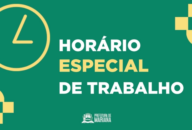 Decreto publicado no Diário Oficial prevê expediente reduzido em alguns dias.