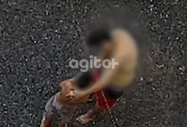 Casal é preso após vizinho filmar a agressão e denunciar para a polícia.