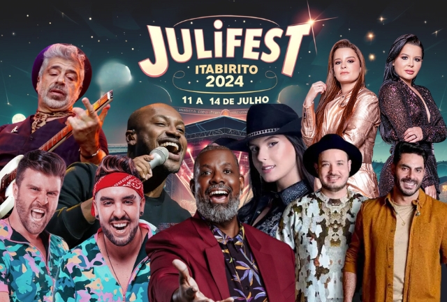 Artistas nacionais confirmados para o maior Arraiá do Estado.